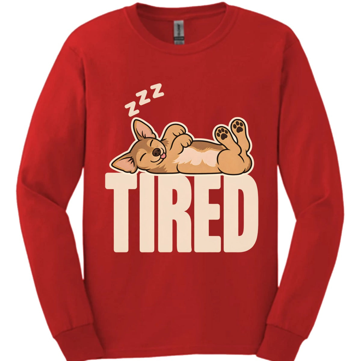 Chiweenie Tired Dog Long Sleeve Shirt Gift For Dog Lover