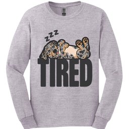 Catahoula Leopard Tired Dog Long Sleeve Shirt Gift For Dog Lover