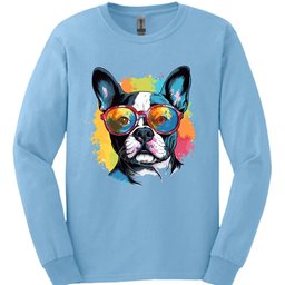 Boston Terrier Top Dog Long Sleeve Shirt Gift For Dog Lover