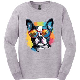Boston Terrier Top Dog Long Sleeve Shirt Gift For Dog Lover