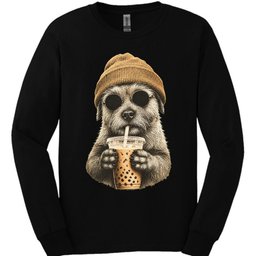 Cairn Terrier Hipster Dog Long Sleeve Shirt Gift For Dog Lover