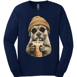 Cairn Terrier Hipster Dog Long Sleeve Shirt Gift For Dog Lover