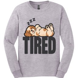Cavachon Tired Dog Long Sleeve Shirt Gift For Dog Lover