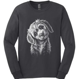 Cavapoo Tilted Dog Long Sleeve Shirt Gift For Dog Lover