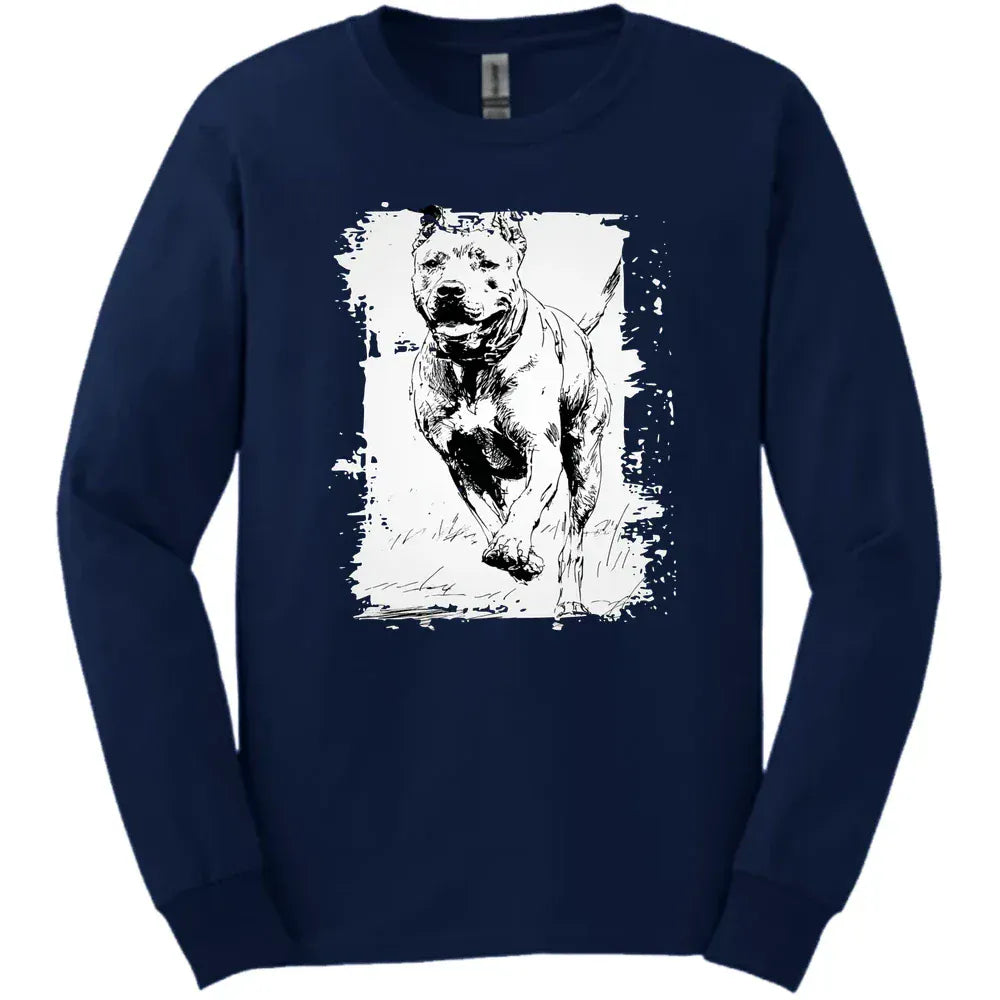 Cane Corso Running Dog Long Sleeve Tee Gift For Dog Lover