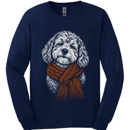 Cavachon Winter Dog Long Sleeve Shirt Gift For Dog Lover