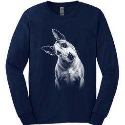 Bull Terrier Tilted Dog Long Sleeve Shirt Gift For Dog Lover