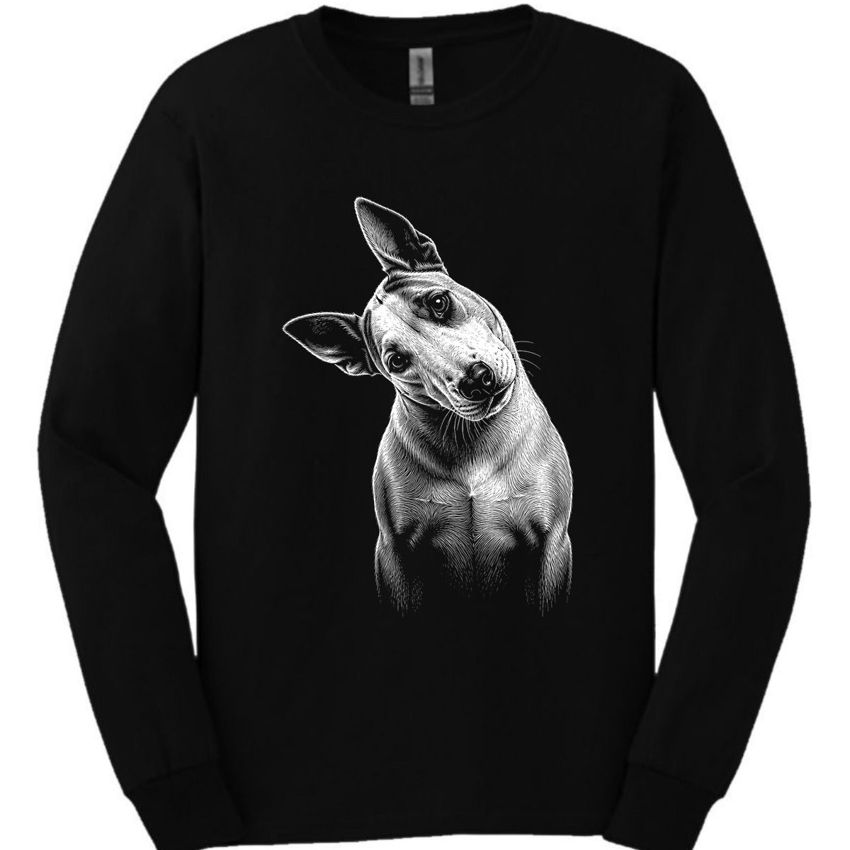 Bull Terrier Tilted Dog Long Sleeve Shirt Gift For Dog Lover