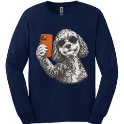 Cockapoo Selfie Dog Long Sleeve Shirt Gift For Dog Lover