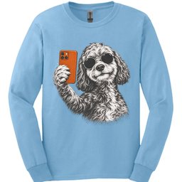 Cockapoo Selfie Dog Long Sleeve Shirt Gift For Dog Lover