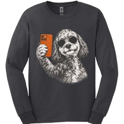 Cockapoo Selfie Dog Long Sleeve Shirt Gift For Dog Lover