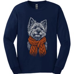 Cairn Terrier Winter Dog Long Sleeve Shirt Gift For Dog Lover