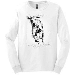 Bracco Italiano Running Dog Long Sleeve Tee Gift For Dog Lover