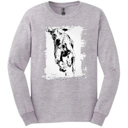 Bracco Italiano Running Dog Long Sleeve Tee Gift For Dog Lover