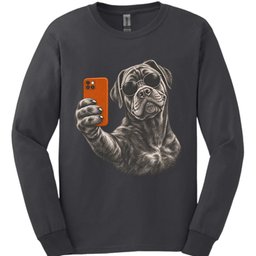 Cane Corso Selfie Dog Long Sleeve Shirt Gift For Dog Lover