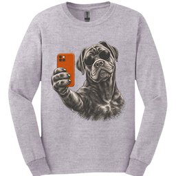 Cane Corso Selfie Dog Long Sleeve Shirt Gift For Dog Lover