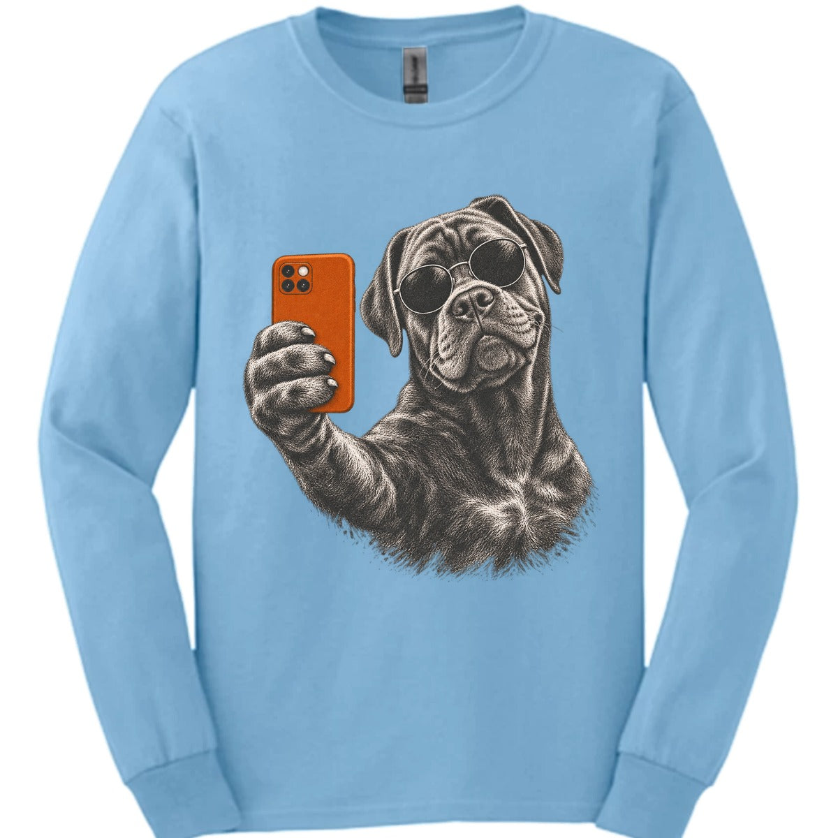 Cane Corso Selfie Dog Long Sleeve Shirt Gift For Dog Lover