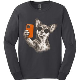 Chiweenie Selfie Dog Long Sleeve Shirt Gift For Dog Lover