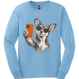 Chiweenie Selfie Dog Long Sleeve Shirt Gift For Dog Lover