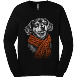 Chiweenie Winter Dog Long Sleeve Shirt Gift For Dog Lover