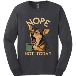 Chiweenie Not Today Long Sleeve Shirt Gift For Dog Lover