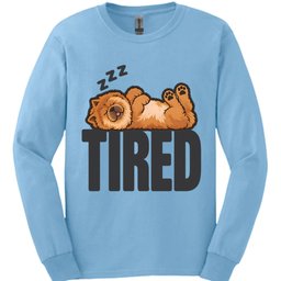Chow Chow Tired Dog Long Sleeve Shirt Gift For Dog Lover