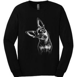 Chiweenie Tilted Dog Long Sleeve Shirt Gift For Dog Lover
