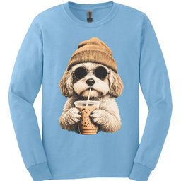 Cavachon Hipster Dog Long Sleeve Shirt Gift For Dog Lover