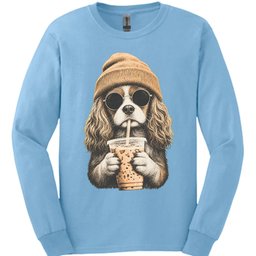 Cavalier King Charles Spaniel Hipster Dog Long Sleeve Shirt Gift For Dog Lover