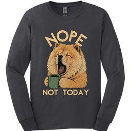 Chow Chow Not Today Long Sleeve Shirt Gift For Dog Lover