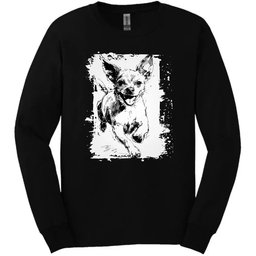 Chihuahua Running Dog Long Sleeve Tee Gift For Dog Lover