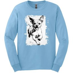 Chihuahua Running Dog Long Sleeve Tee Gift For Dog Lover