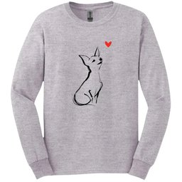 Chihuahua Sketch Dog Long Sleeve Tee Gift For Dog Lover