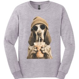 Bracco Italiano Hipster Dog Long Sleeve Shirt Gift For Dog Lover