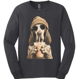 Bracco Italiano Hipster Dog Long Sleeve Shirt Gift For Dog Lover