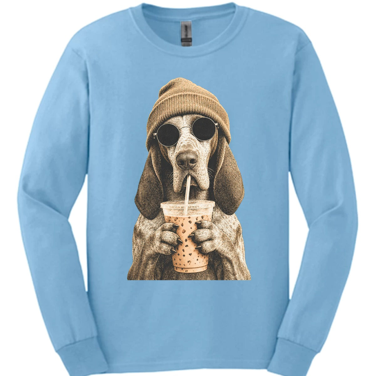 Bracco Italiano Hipster Dog Long Sleeve Shirt Gift For Dog Lover