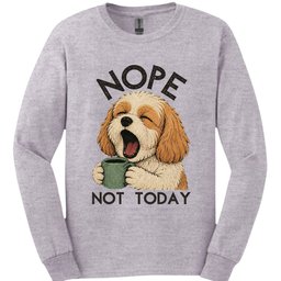 Cavachon Not Today Long Sleeve Shirt Gift For Dog Lover