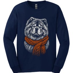 Chow Chow Winter Dog Long Sleeve Shirt Gift For Dog Lover