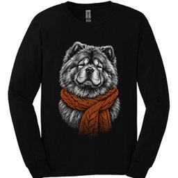 Chow Chow Winter Dog Long Sleeve Shirt Gift For Dog Lover