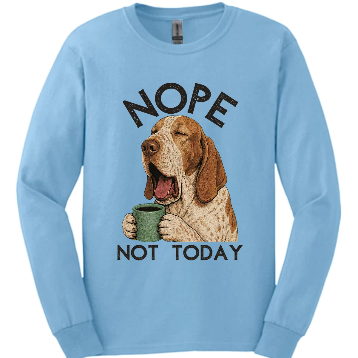 Bracco Italiano Not Today Long Sleeve Shirt Gift For Dog Lover