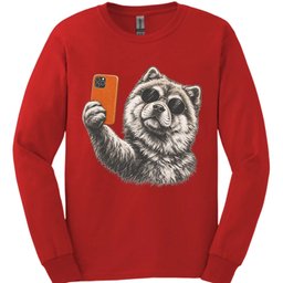Chow Chow Selfie Dog Long Sleeve Shirt Gift For Dog Lover