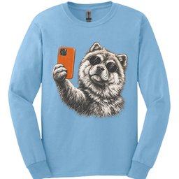 Chow Chow Selfie Dog Long Sleeve Shirt Gift For Dog Lover