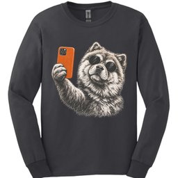 Chow Chow Selfie Dog Long Sleeve Shirt Gift For Dog Lover