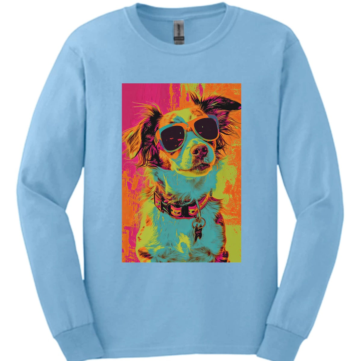 Brittany Spaniel Punk Dog Long Sleeve Shirt Gift For Dog Lover