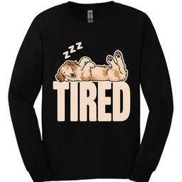 Borzoi Tired Dog Long Sleeve Shirt Gift For Dog Lover