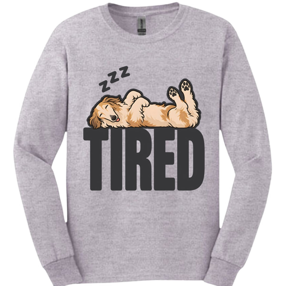 Borzoi Tired Dog Long Sleeve Shirt Gift For Dog Lover