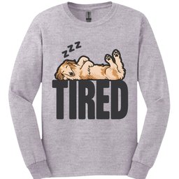 Borzoi Tired Dog Long Sleeve Shirt Gift For Dog Lover