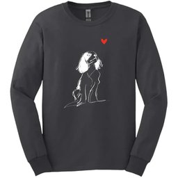 Cavalier King Charles Spaniel Sketch Dog Long Sleeve Tee Gift For Dog Lover