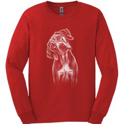 Bracco Italiano Tilted Dog Long Sleeve Shirt Gift For Dog Lover