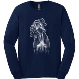 Bracco Italiano Tilted Dog Long Sleeve Shirt Gift For Dog Lover
